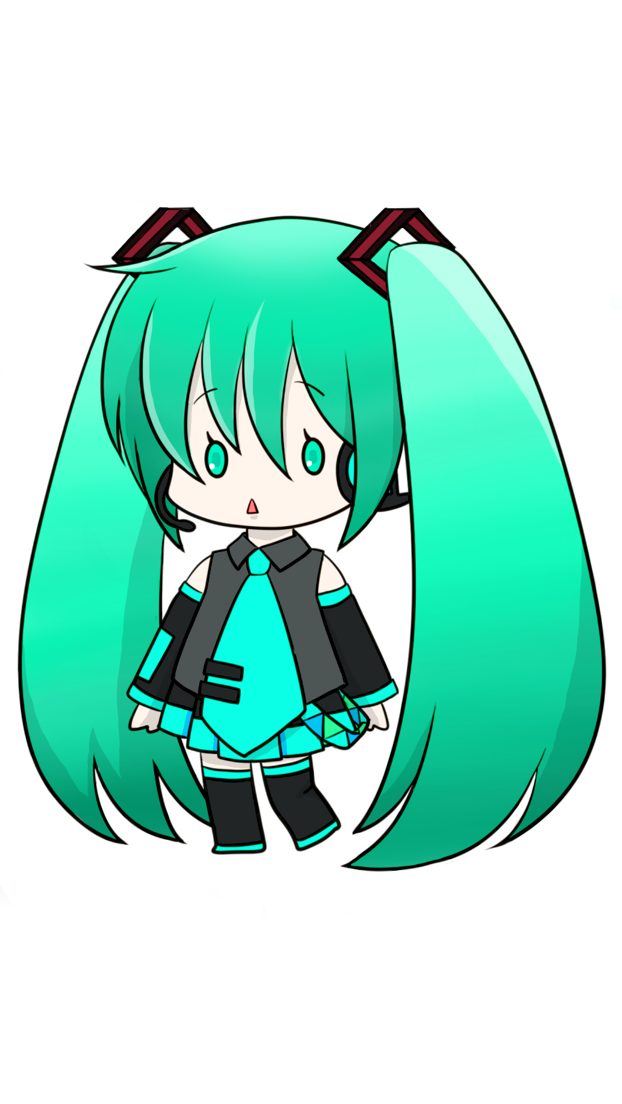 塗り絵ミク - ibisPaint