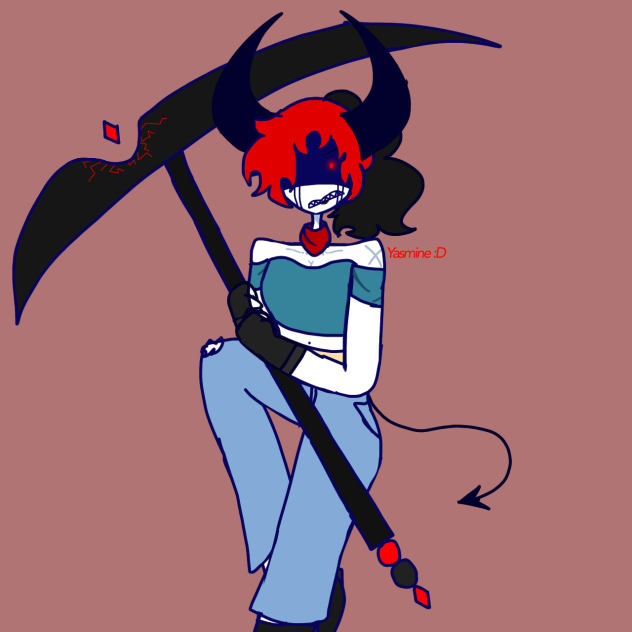 Die the Demon in her battle form (My oc)