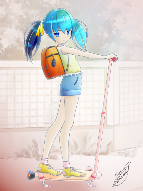 Automatic walker for school