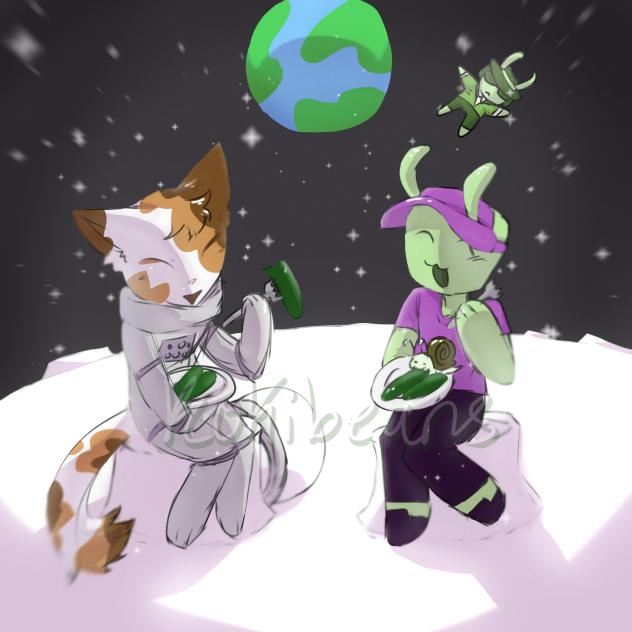 Space dinner ❤️✨