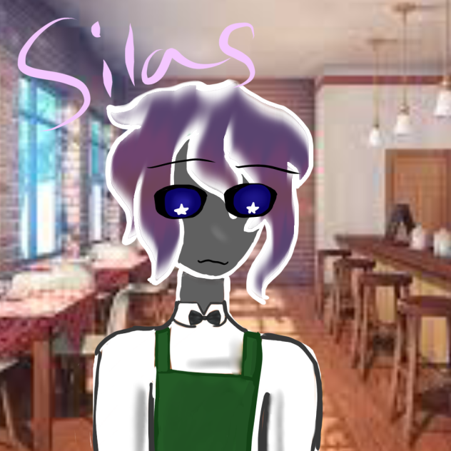 Silas the coffee shop waiter - ibisPaint