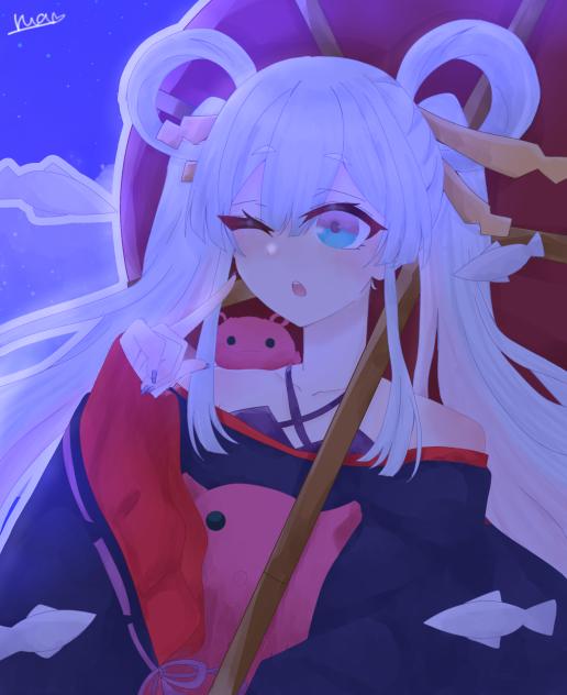 月見やちよ　　塗り絵！