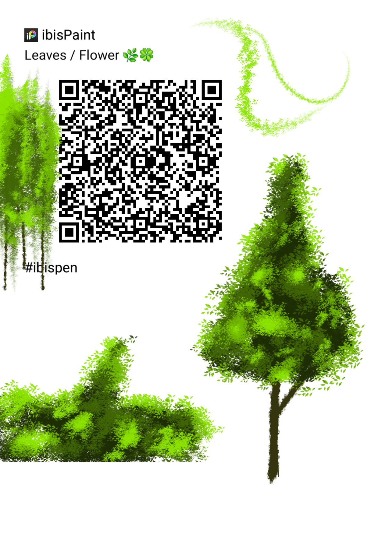leaf brush - ibisPaint