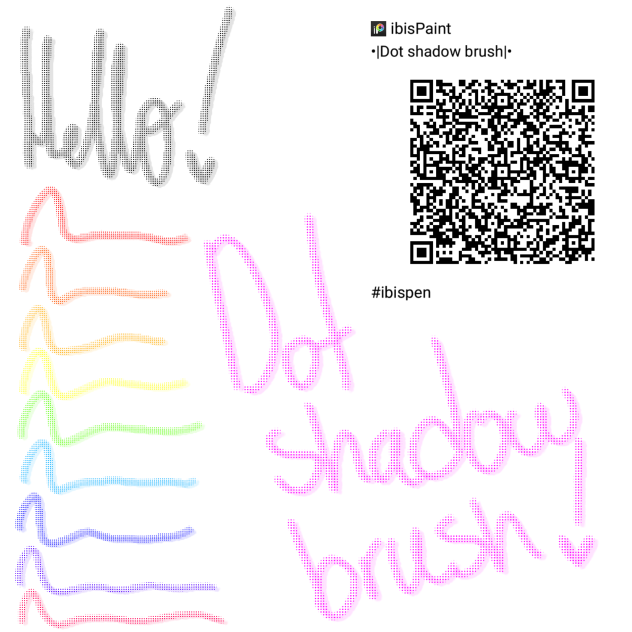 •Dot shadow brush• ibisPaint