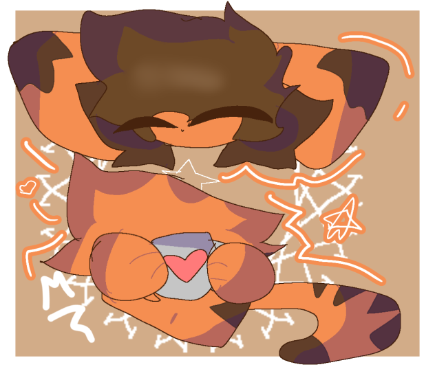 《cute tiger drinking hot coffee☆》