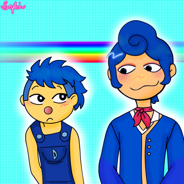 Yellow guy and Wally