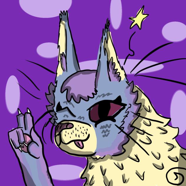 Purble my WARIORS OC drawing 2