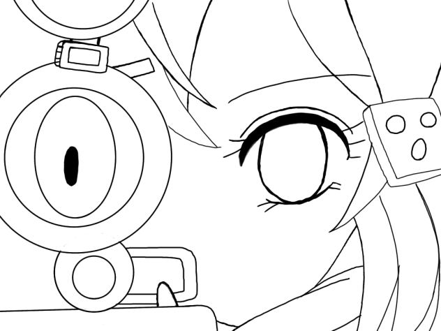 ソードアート・オンラインⅡ　シノン 塗り絵