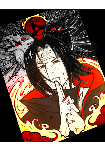 ITACHI UCHIHA GLOW ART