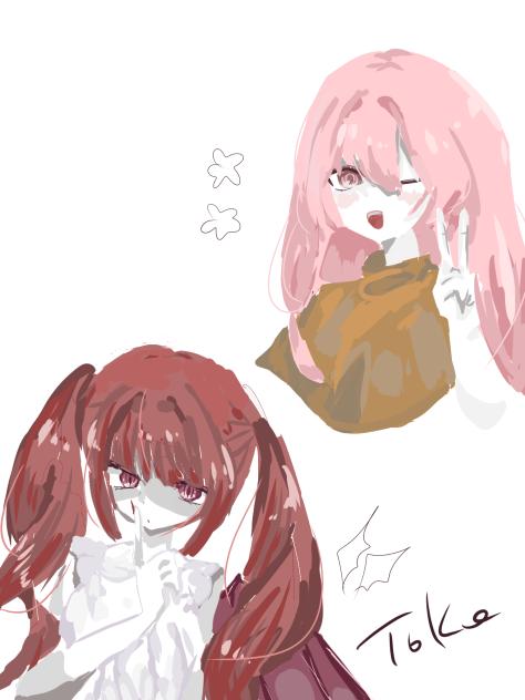 🌸と😈