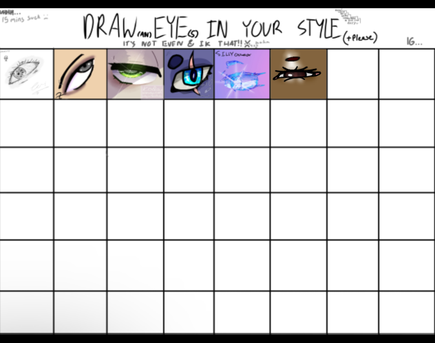 draw my eye in my style