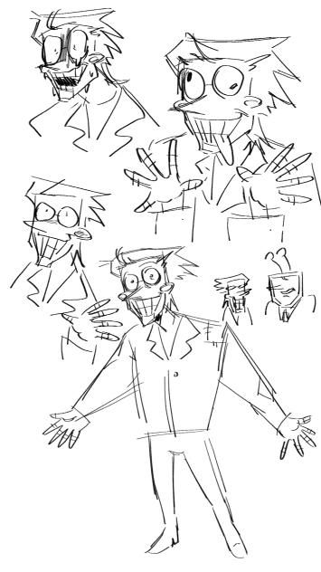 Spamton doodles