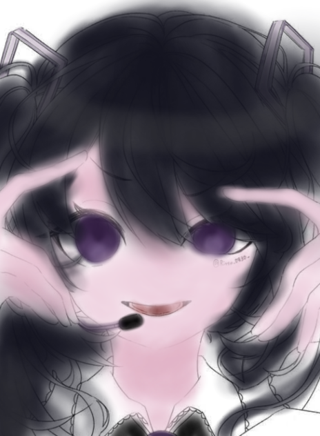 フリー線画塗ってみた