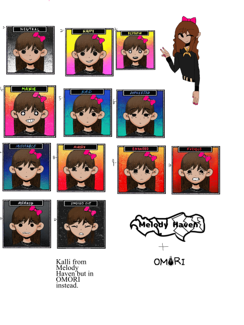 Kalli in OMORI style