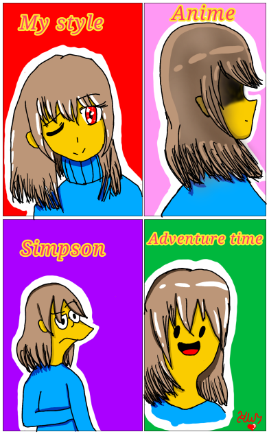4 style challenge (frisk) - ibisPaint