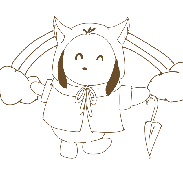 ポチャッコファンアート！線画