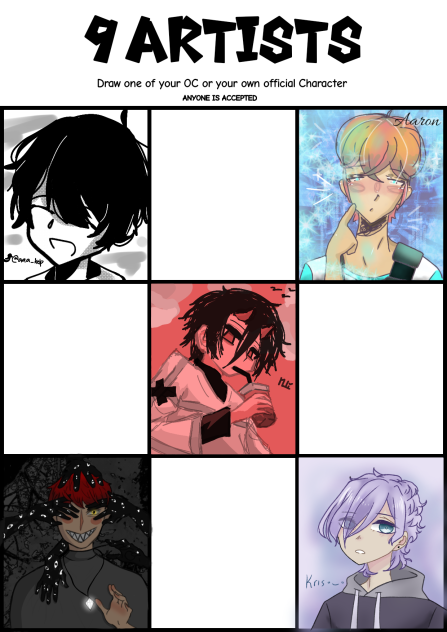 9 Artists collab - ibisPaint