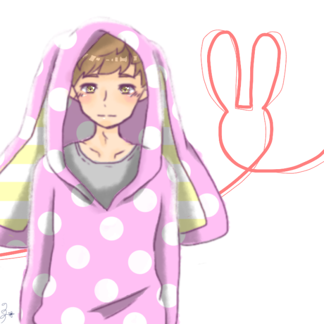 うさぎ男子 〔 ピンク 〕
