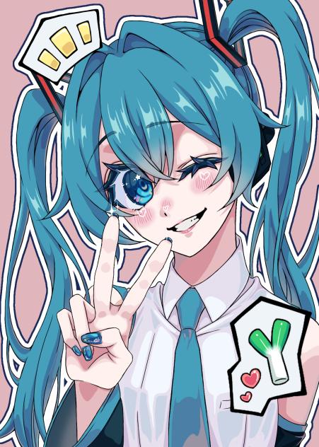 初音ミク‼️（アニメ塗り）