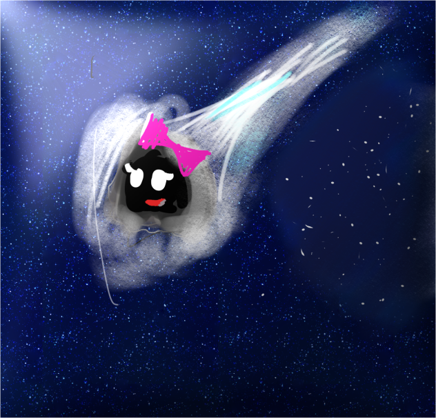 Glowing comet ☄️