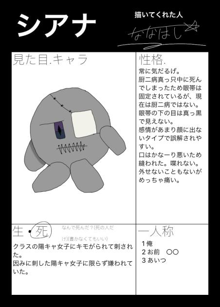 シアナ　キャラ募集