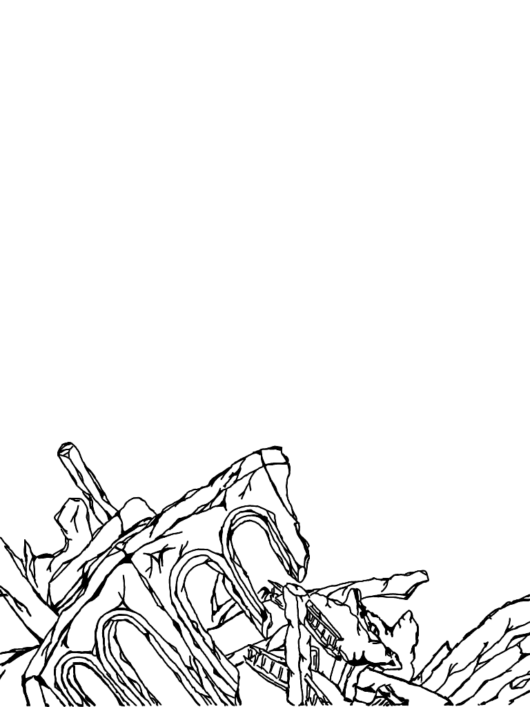 禁術 影滅波紋 の背景 瓦礫 Ibispaint