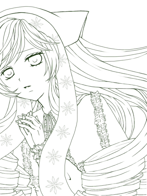 ローゼン線画 翠星石