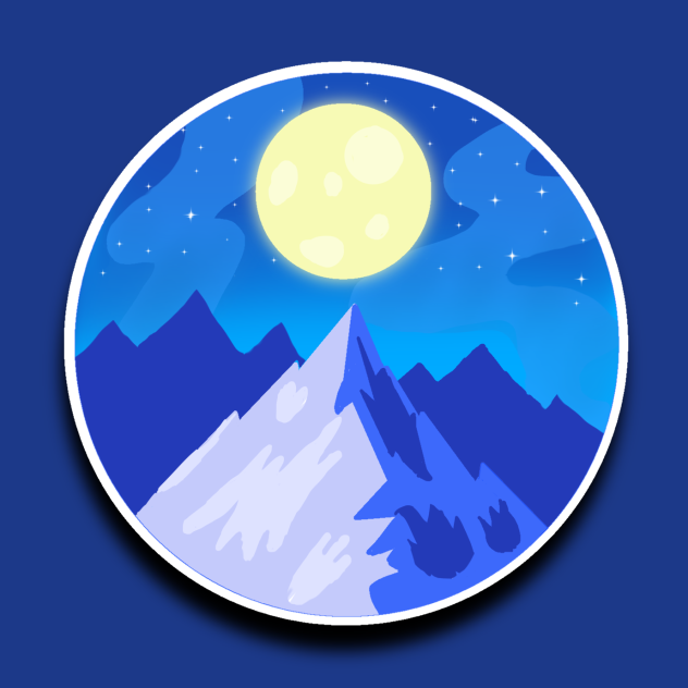 Landscape with the moon