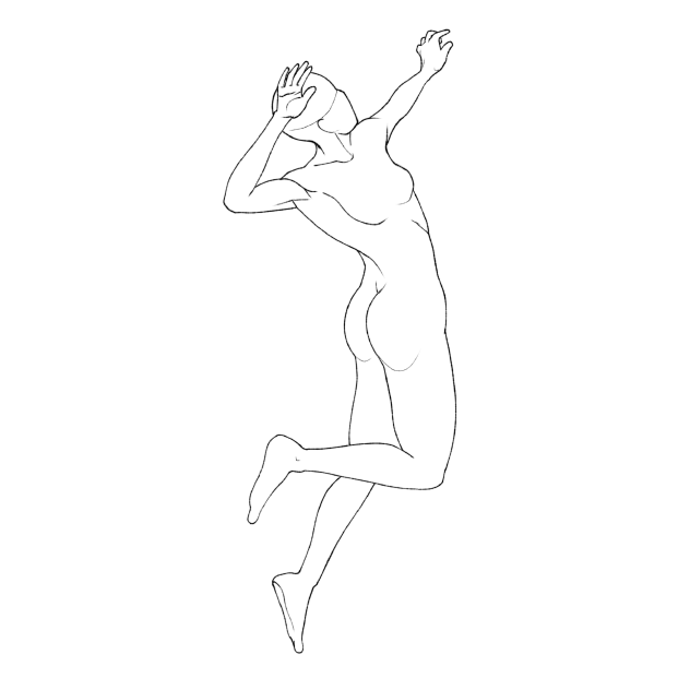 Female Volleyball Striking