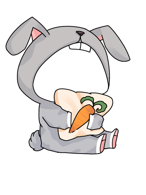IBM3420 chibi onesie bunny