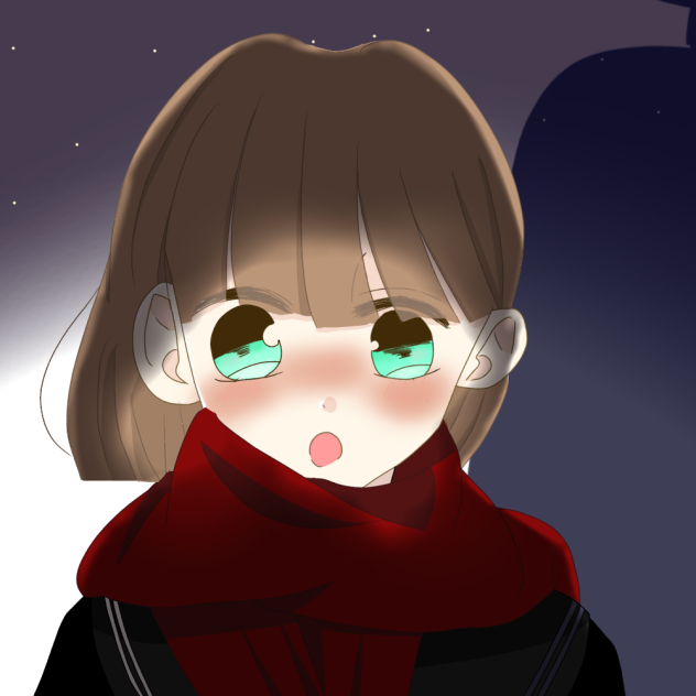 冬のバス停