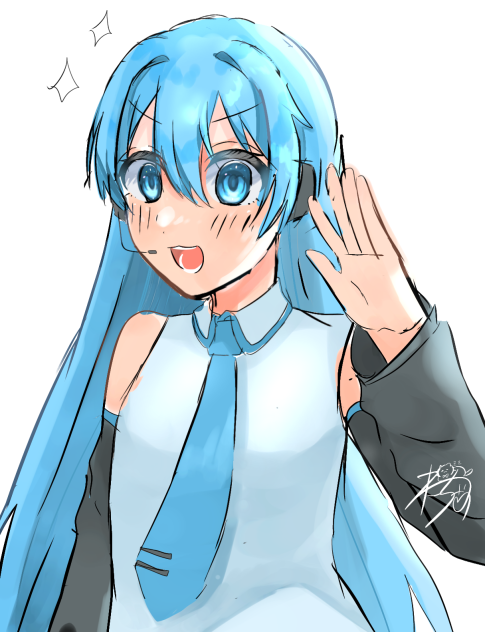 ろんぐへあの初音ミク