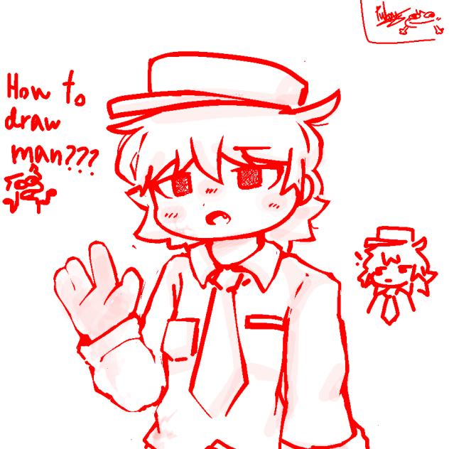 how to draw man