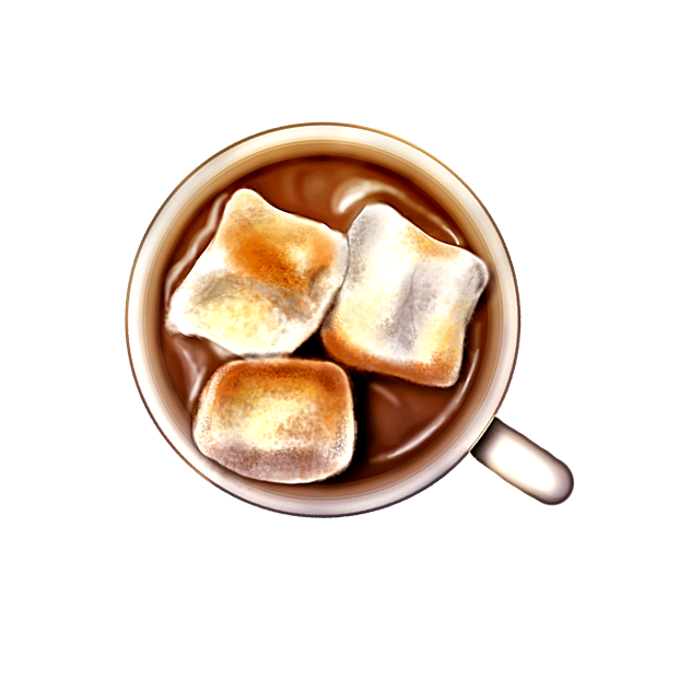 Hot chocolate with marshmallows