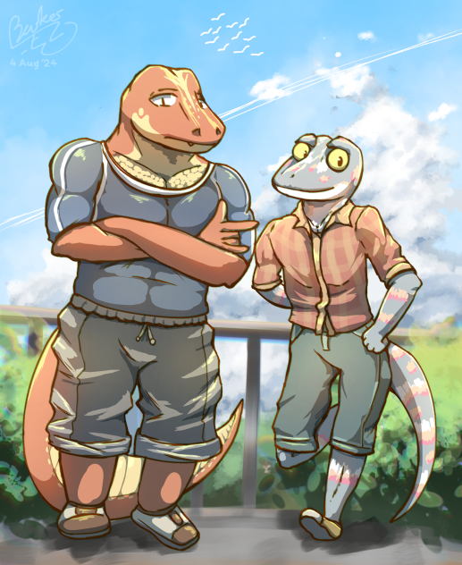 Jack and his bud Toki