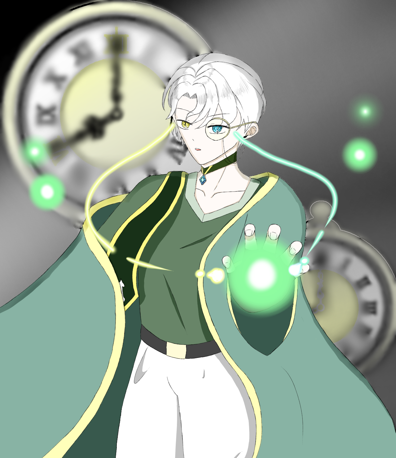 시계 의인화 - ibisPaint