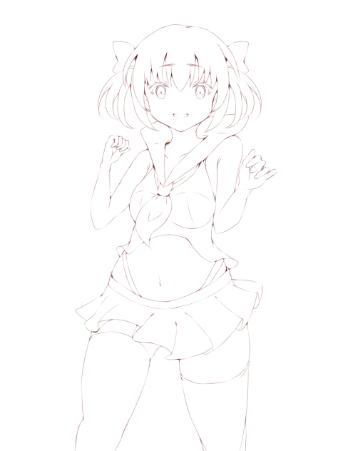 セーラー(線画