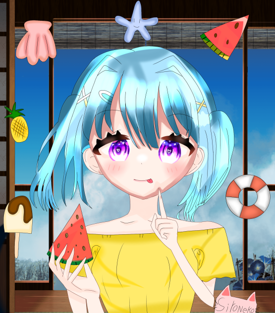 塗り絵💙