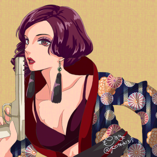 「Diner」の土屋アンナさんを絵にしました