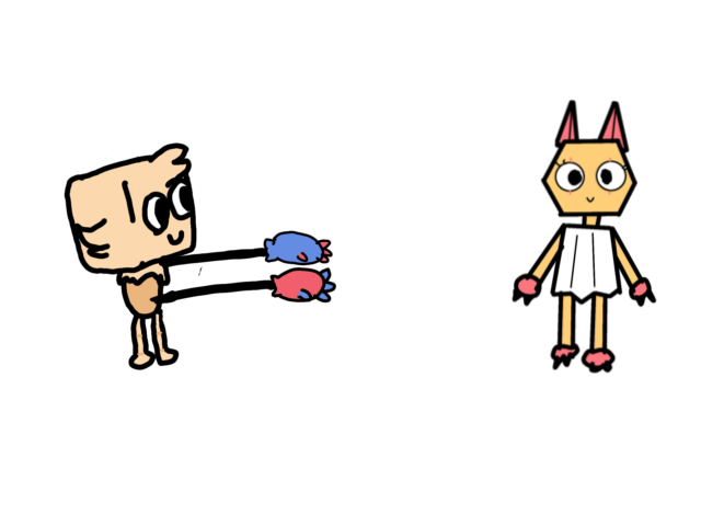 Goob and Scraps Hug - ibisPaint