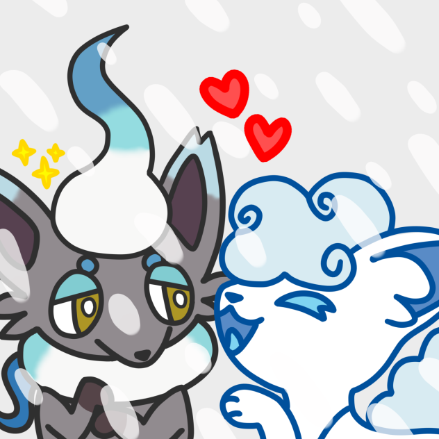 Shiny Hisuian zoura and alolan vulpix