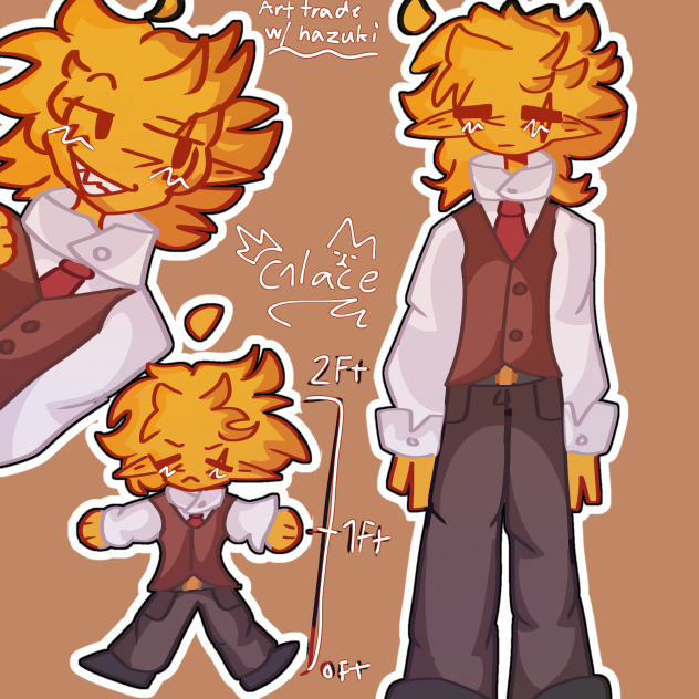 Art trade with Haz ヽ(°▽、°)ﾉ