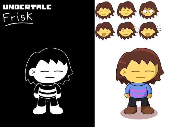 Drawing of Undertale Frisk