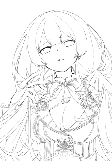 マリン船長線画