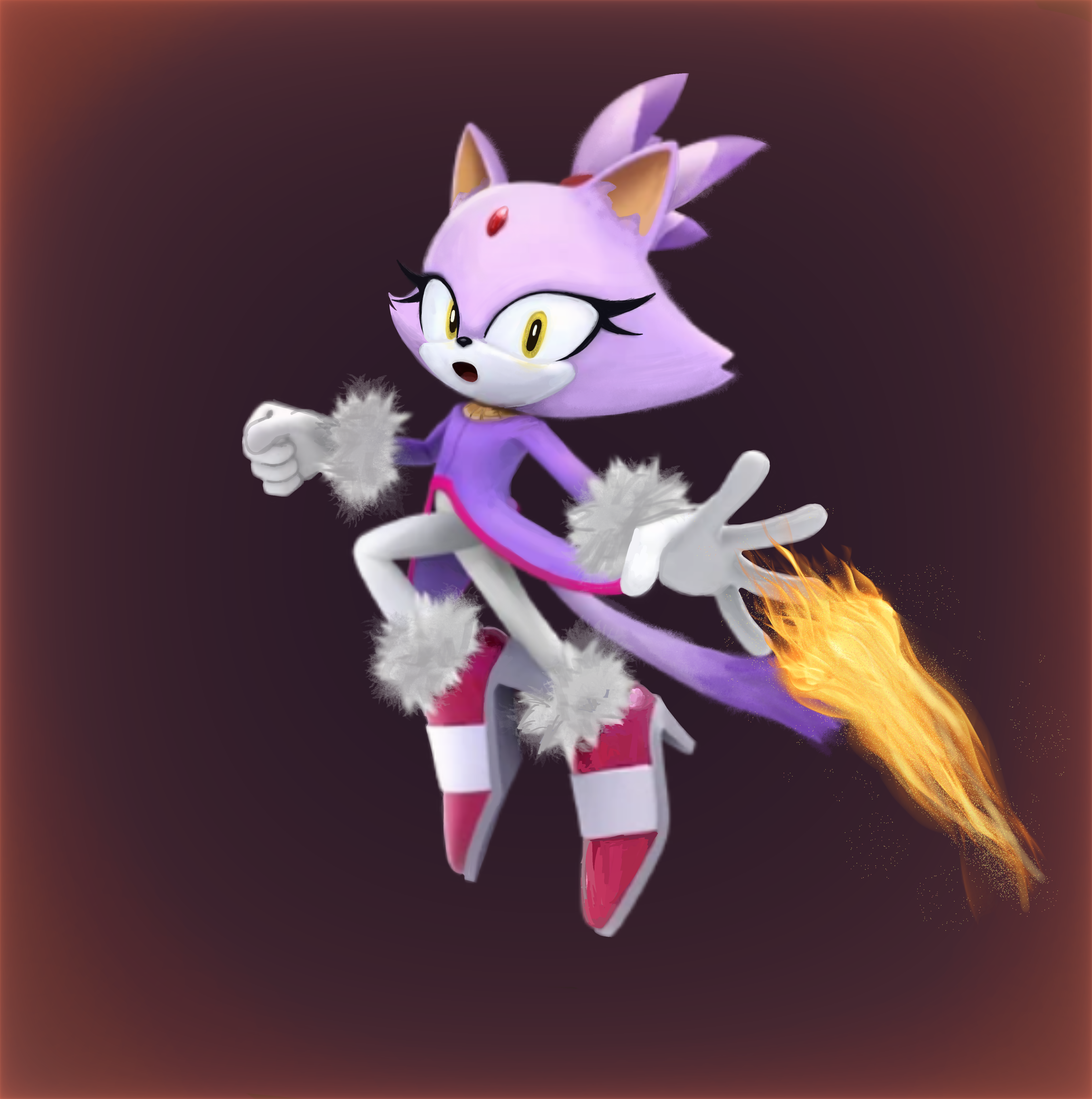 Blaze the cat - ibisPaint