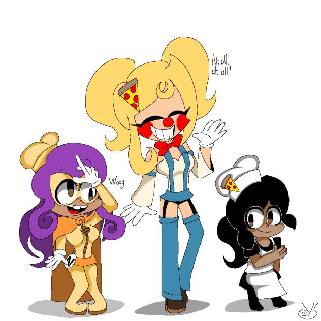Main characters on Pizza Tower MACH_9