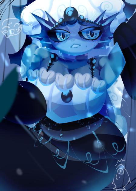 Sad Black Pearl Cookie