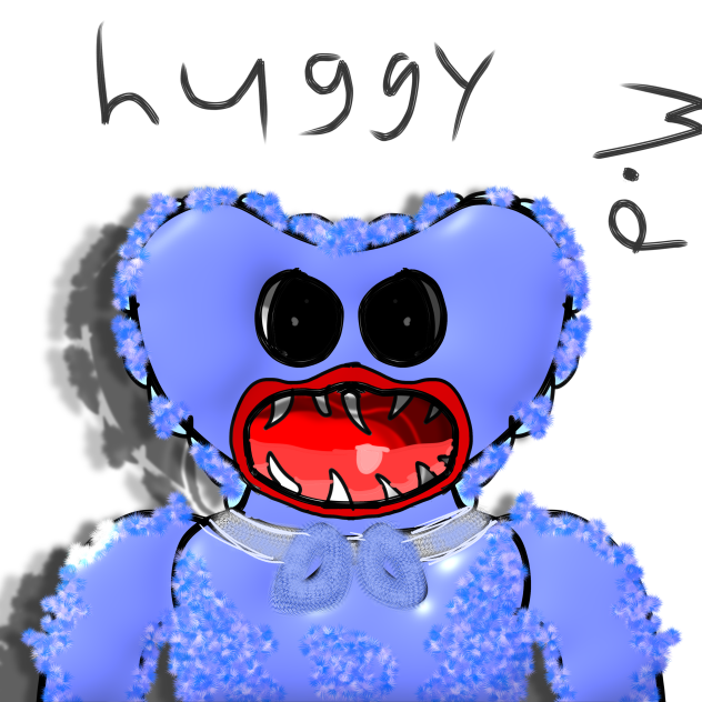 Drawing huggy wuggy Realistic Version