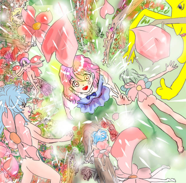 春　花見色塗り
