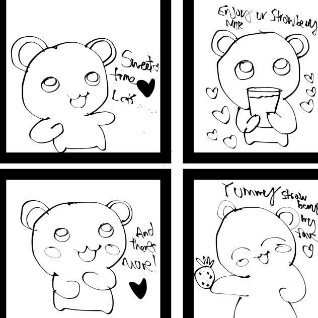 Bear love milk